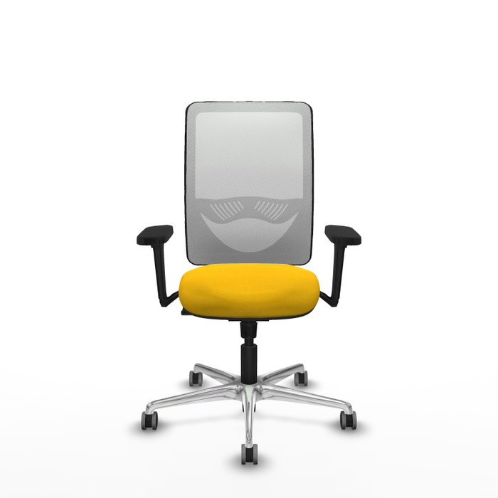PIQUERAS Y CRESPO Silla de oficina Zulema con mecanismo Sincro, Amarillo y Blanco PIQUERAS Y CRESPO Silla de oficina Zulema con mecanismo Sincro, Amarillo y Blanco