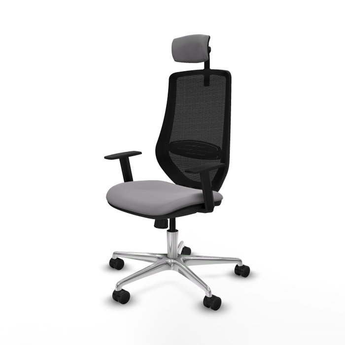 PIQUERAS Y CRESPO Silla de oficina Mardos con mecanismo Sincro, Gris y Negro PIQUERAS Y CRESPO Silla de oficina Mardos con mecanismo Sincro, Gris y Negro