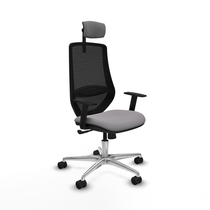 PIQUERAS Y CRESPO Silla de oficina Mardos con mecanismo Sincro, Gris y Negro PIQUERAS Y CRESPO Silla de oficina Mardos con mecanismo Sincro, Gris y Negro