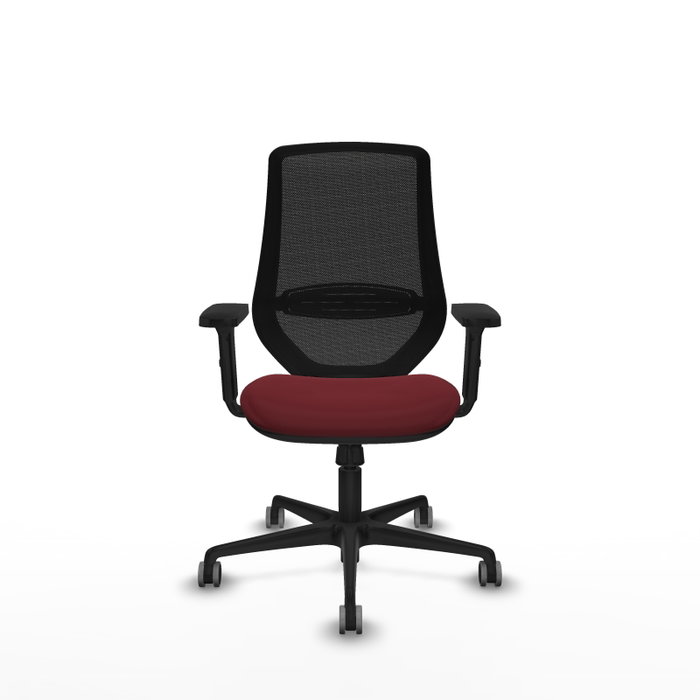 PIQUERAS Y CRESPO Silla de oficina Mardos con mecanismo Sincro, Granate y Negro PIQUERAS Y CRESPO Silla de oficina Mardos con mecanismo Sincro, Granate y Negro