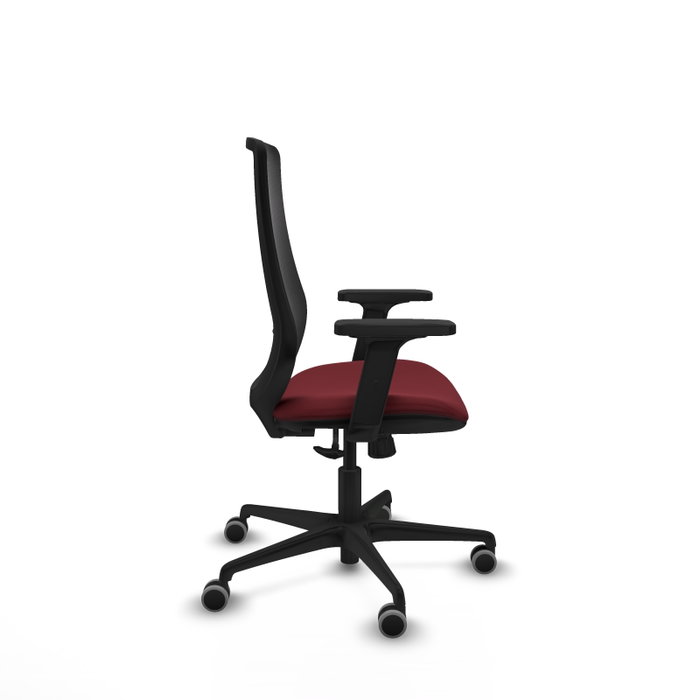 PIQUERAS Y CRESPO Silla de oficina Mardos con mecanismo Sincro, Granate y Negro PIQUERAS Y CRESPO Silla de oficina Mardos con mecanismo Sincro, Granate y Negro