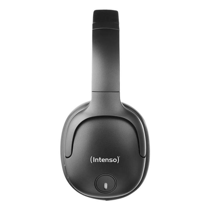 Intenso O400HA Auriculares Over-Ear con Cancelación Activa de Ruido (ANC) 35 dB, Bluetooth 5.3, Hasta 75 Horas de Autonomía, Negro