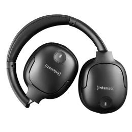 Intenso O400HA Auriculares Over-Ear con Cancelación Activa de Ruido (ANC) 35 dB, Bluetooth 5.3, Hasta 75 Horas de Autonomía, Negro