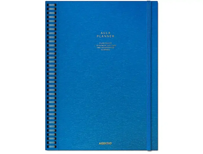 Additio Cuaderno Aula Planner Catalán DIN A4 160 Páginas Plan Anual y Mensual con Programación y Evaluación