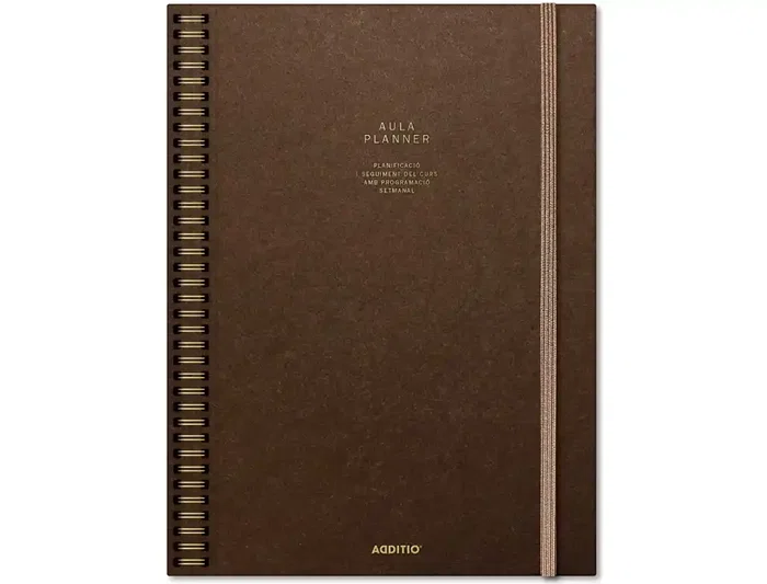 Additio Cuaderno Aula Planner Catalán DIN A4 160 Páginas Plan Anual y Mensual con Programación y Evaluación