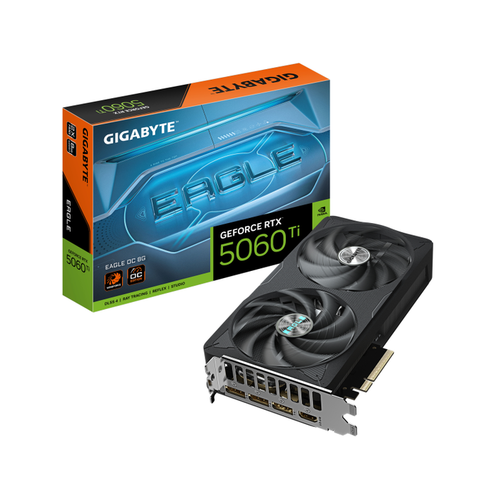 GIGABYTE Tarjeta Gráfica GeForce RTX 5060 Ti EAGLE OC 8GB GDDR7 GV-N506TEAGLE OC-8GD