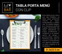 Inde Tabla Porta Menú con Clip 31.5 cm x 22.5 cm (24 Unidades)