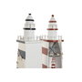 DKD Home Decor Decoración LED Madera Faro Surtido de 2