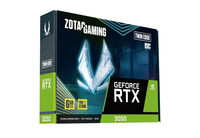 Zotac GeForce RTX 3050 Twin Edge OC 6GB GDDR6 Zotac GeForce RTX 3050 Twin Edge OC 6GB GDDR6