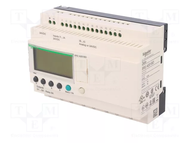 SCHNEIDER ELECTRIC Zelio Logic SR2A201BD Relé Programable Compact 24V DC SCHNEIDER ELECTRIC Zelio Logic SR2A201BD Relé Programable Compact 24V DC