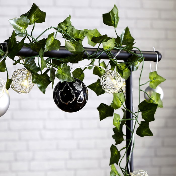 Home Deco Factory Barra Decorativa Mesa Negra Ajustable Extensible Hierro