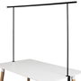 Home Deco Factory Barra Decorativa Mesa Negra Ajustable Extensible Hierro
