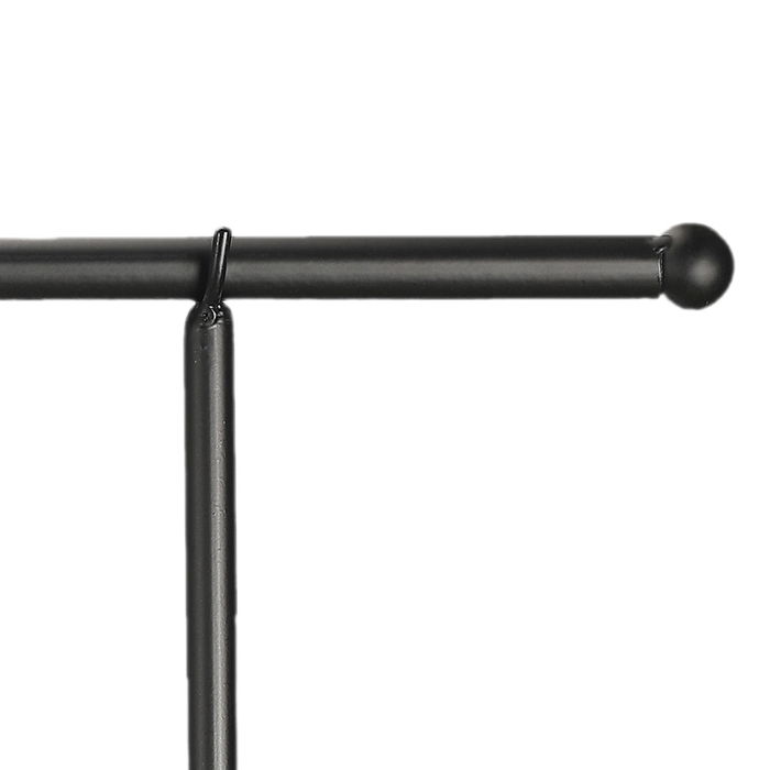 Home Deco Factory Barra Decorativa Mesa Negra Ajustable Extensible Hierro