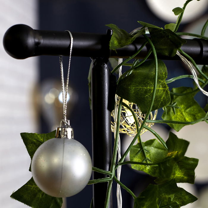 Home Deco Factory Barra Decorativa Mesa Negra Ajustable Extensible Hierro