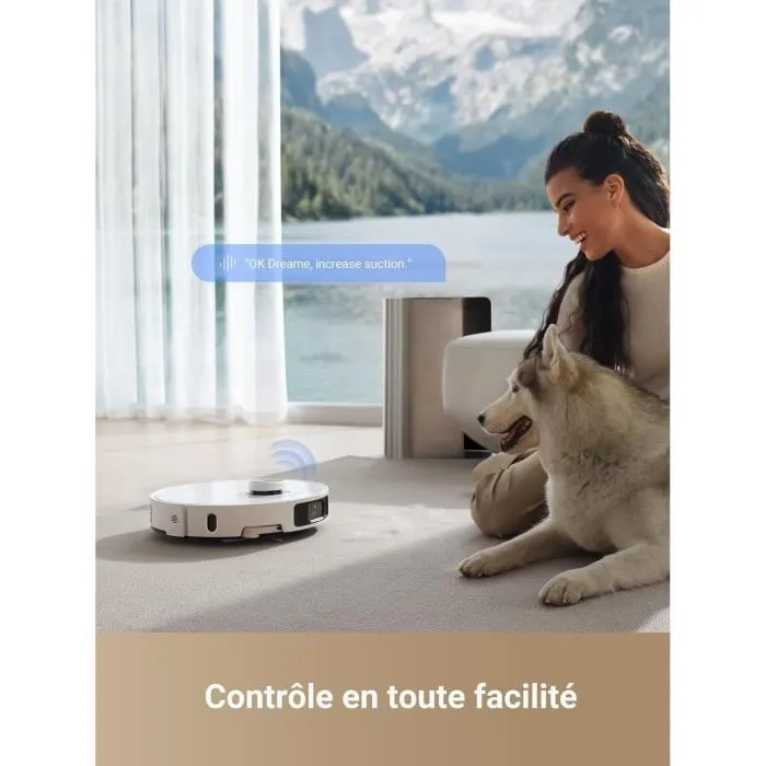 Dreame Robot Aspirador L40 Ultra con Mopa Extraíble y Elevable, Cepillo Lateral Extensible y Elevable, 11.000 Pa - DRE1726072460171