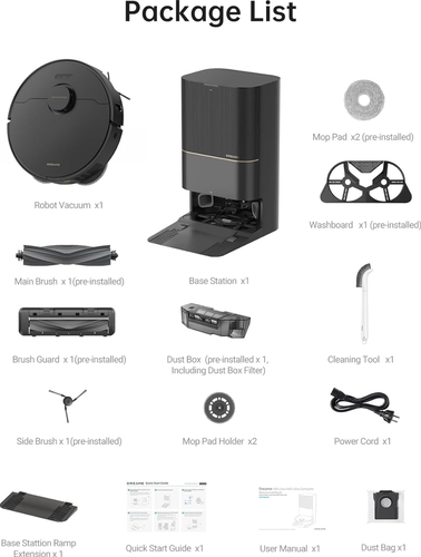 Dreame Robot Aspirador L40 Ultra con Mopa Extraíble y Elevable, Cepillo Lateral Extensible y Elevable, 11.000 Pa - DRE1726072460171