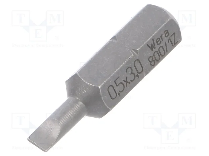 WERA Punta de destornillador plano 3x0,5mm 25mm WERA Punta de destornillador plano 3x0,5mm 25mm