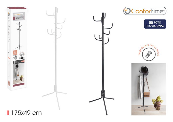 Confortime Perchero Metal 175 x 49 cm (6 Unidades) Confortime Perchero Metal 175 x 49 cm (6 Unidades)