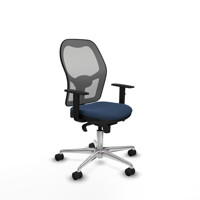 PIQUERAS Y CRESPO Silla de oficina Jorquera con mecanismo Sincro, Azul marino y Gris PIQUERAS Y CRESPO Silla de oficina Jorquera con mecanismo Sincro, Azul marino y Gris