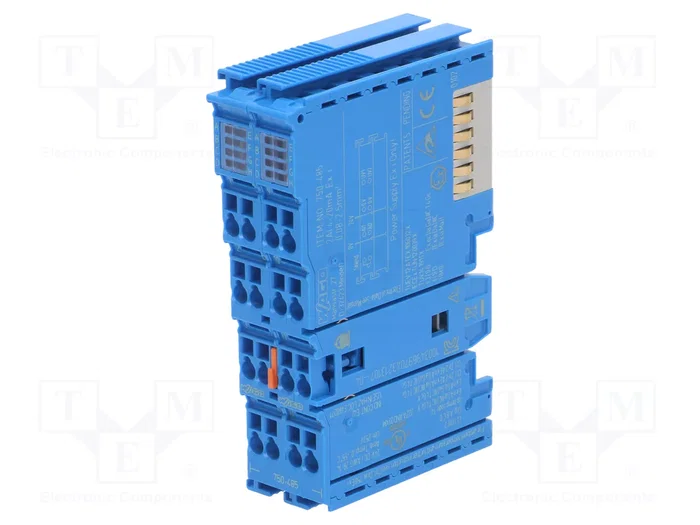 WAGO 750-485 Bornera de entrada analógica de 2 canales azul 0,08-2,5 mm² WAGO 750-485 Bornera de entrada analógica de 2 canales azul 0,08-2,5 mm²