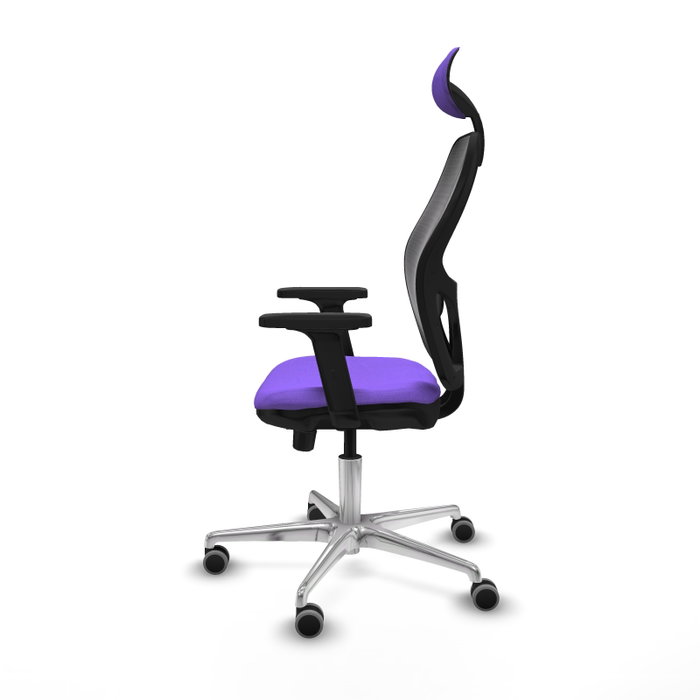 PIQUERAS Y CRESPO Silla de oficina Jorquera Lila y Negro
