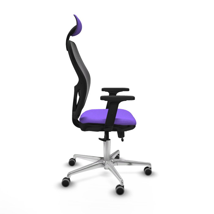 PIQUERAS Y CRESPO Silla de oficina Jorquera Lila y Negro