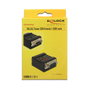 DeLOCK Probador RS-232 2xDB9 DB9 Hembra a DB9 Macho Negro