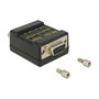 DeLOCK Probador RS-232 2xDB9 DB9 Hembra a DB9 Macho Negro