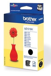 Cartucho Inkjet Brother Lc-121Bkbp Negro Dcp-J132W/J152W/J552Dw/J752Dw, Mfc-J245/J470Dw/J650Dw/J870Dw (300 Pag.)