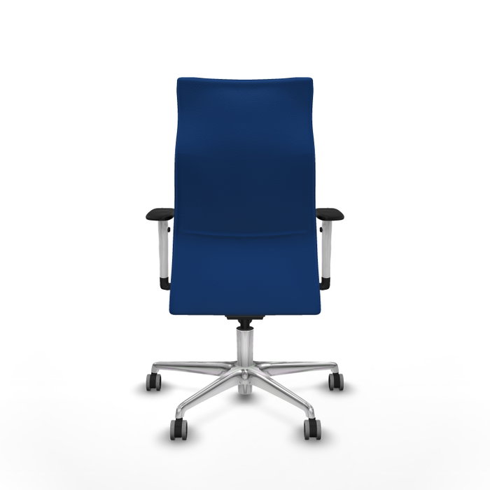 PIQUERAS Y CRESPO Sillón Albacete Azul con Mecanismo Sincro y Base de Aluminio