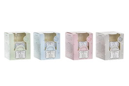 DKD Home Decor Surtido de 4 Velas de Cera de Parafina A Gusto