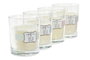 DKD Home Decor Surtido de 4 Velas de Cera de Parafina A Gusto