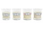 DKD Home Decor Surtido de 4 Velas de Cera de Parafina A Gusto