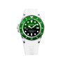 Bobroff BF0002ibv-BFSTB con esfera verde y correa blanca