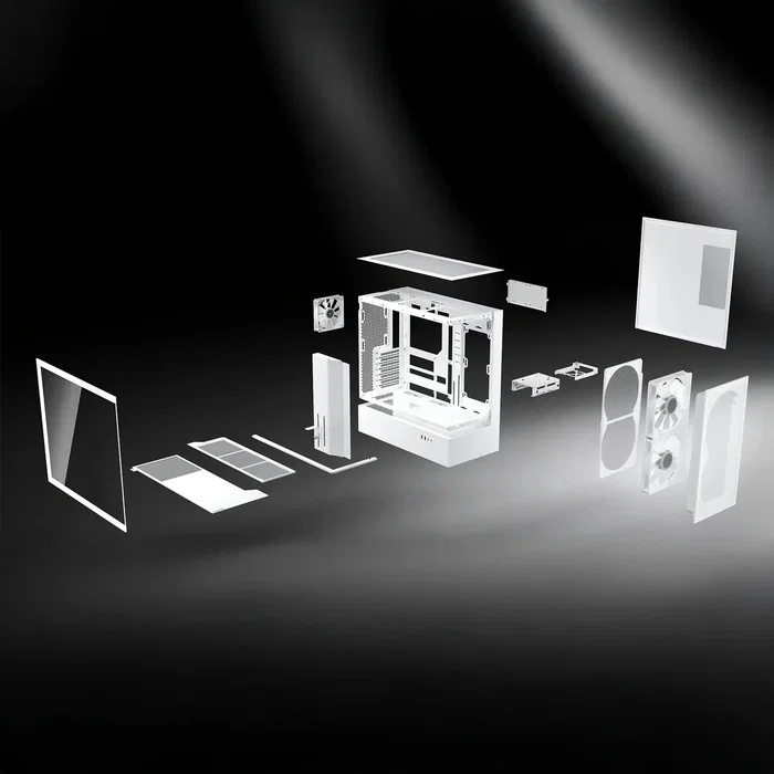 Caja pc cougar midi-tower cfv235, argb, mesh, negro