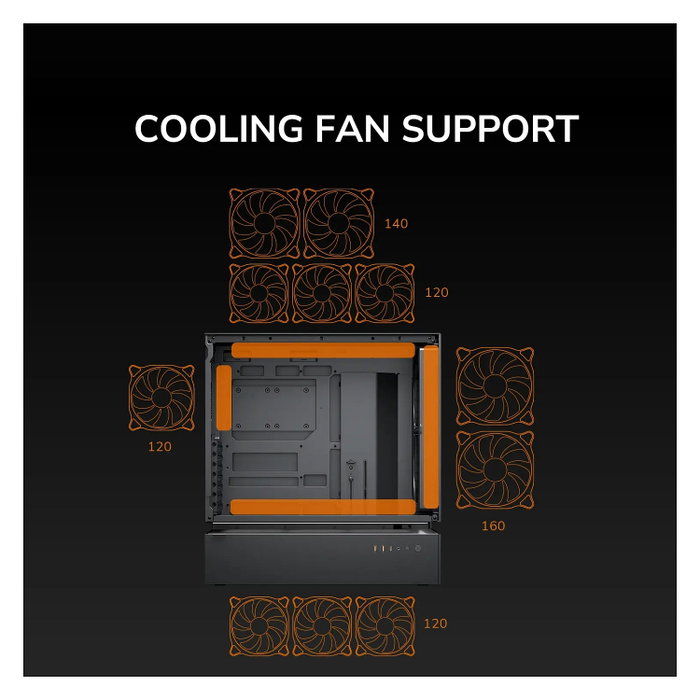 Cougar CFV235 Caja PC Midi-Tower, Mesh, ARGB, Negro