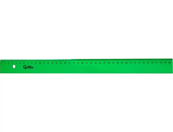 Liderpapel Regla de acrílico verde de 40 cm