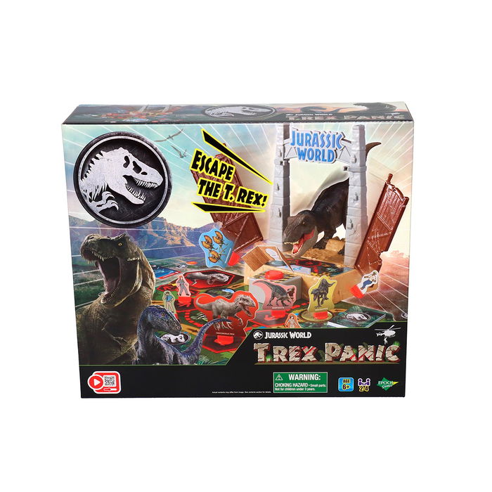 Epoch Jurassic World T-Rex Panic Juego de Mesa 7514 para Niños +6 Años Aventura y Estrategia
