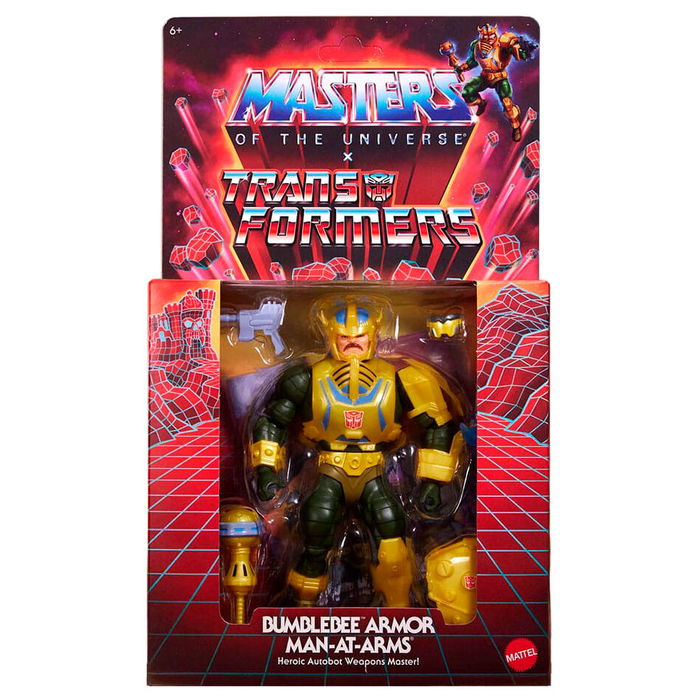 Mattel Masters of the Universe Man-At-Arms Bumblebee Figura Articulada con Accesorios 14cm