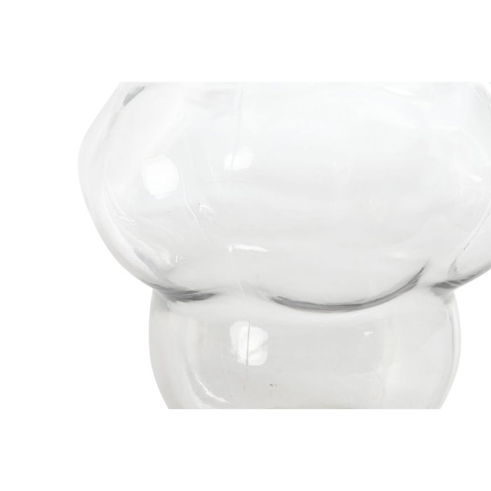 DKD Home Decor Jarrón de Cristal Bubble Transparente 24x22x32 cm