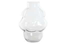 DKD Home Decor Jarrón Transparente Bubble Cristal 22 x 32 x 24 cm