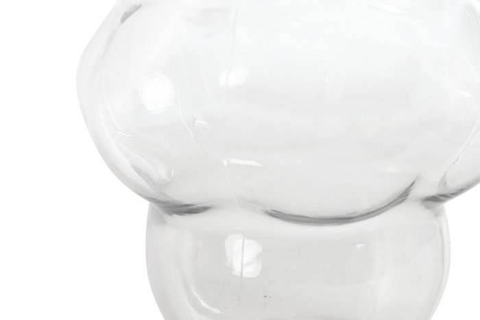 DKD Home Decor Jarrón Transparente Bubble Cristal 22 x 32 x 24 cm