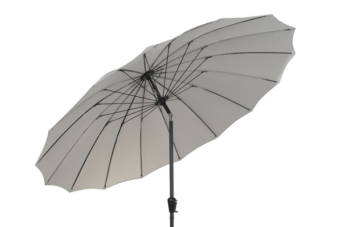 DKD Home Decor - Parasol de Jardín y Terraza Reclinable, Tamaño 280x280x250 cm, Gris y Negro, Protección UV 50+, Acero y Poliéster DKD Home Decor - Parasol de Jardín y Terraza Reclinable, Tamaño 280x280x250 cm, Gris y Negro, Protección UV 50+, Acero y Poliéster
