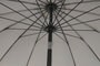 DKD Home Decor - Parasol de Jardín y Terraza Reclinable, Tamaño 280x280x250 cm, Gris y Negro, Protección UV 50+, Acero y Poliéster