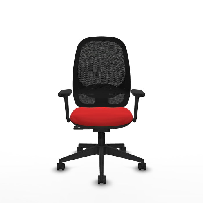 PIQUERAS Y CRESPO Silla de oficina Cilanco Rojo/Negro con mecanismo Sincro