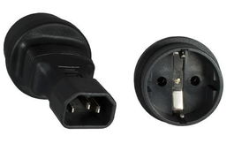 MicroConnect Adaptador de Corriente PE14CEEAD C14 a Schuko M-H para Conexión de Dispositivos Electrónicos