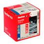 Fischer DuoHM Tacos de Expansión 4x55 mm con Tornillos 8x55 mm, 25 uds. (Placa de Yeso)