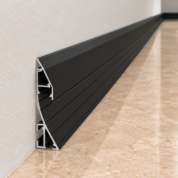 GreenIce Perfil de Aluminio KIMERA-LUND T1 Anodizado Negro con Difusor Opal y Tapones, 2,02 m GreenIce Perfil de Aluminio KIMERA-LUND T1 Anodizado Negro con Difusor Opal y Tapones, 2,02 m