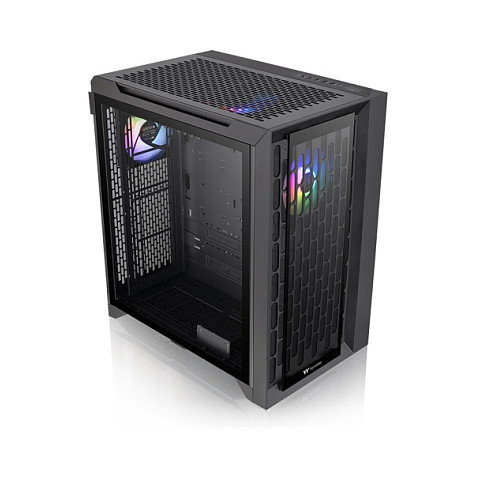 Thermaltake CTE C700 TG ARGB - Torre Midi para Gaming, Negro, Cristal Templado, Ventiladores ARGB, ATX/EATX