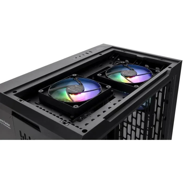 Thermaltake THE1697102612121 Caja de PC CTE C700 TG ARGB Negro, Torre Media, Formato E-ATX, sin Fuente de Alimentación